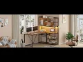 How to Install SEDETA 58 Inch L Shaped Computer LED Desk with Storage Shelves for Home Office
