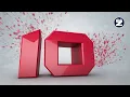 10 Second Countdown Stunning 3D Red Number Animation Epic Digital Timer Effect