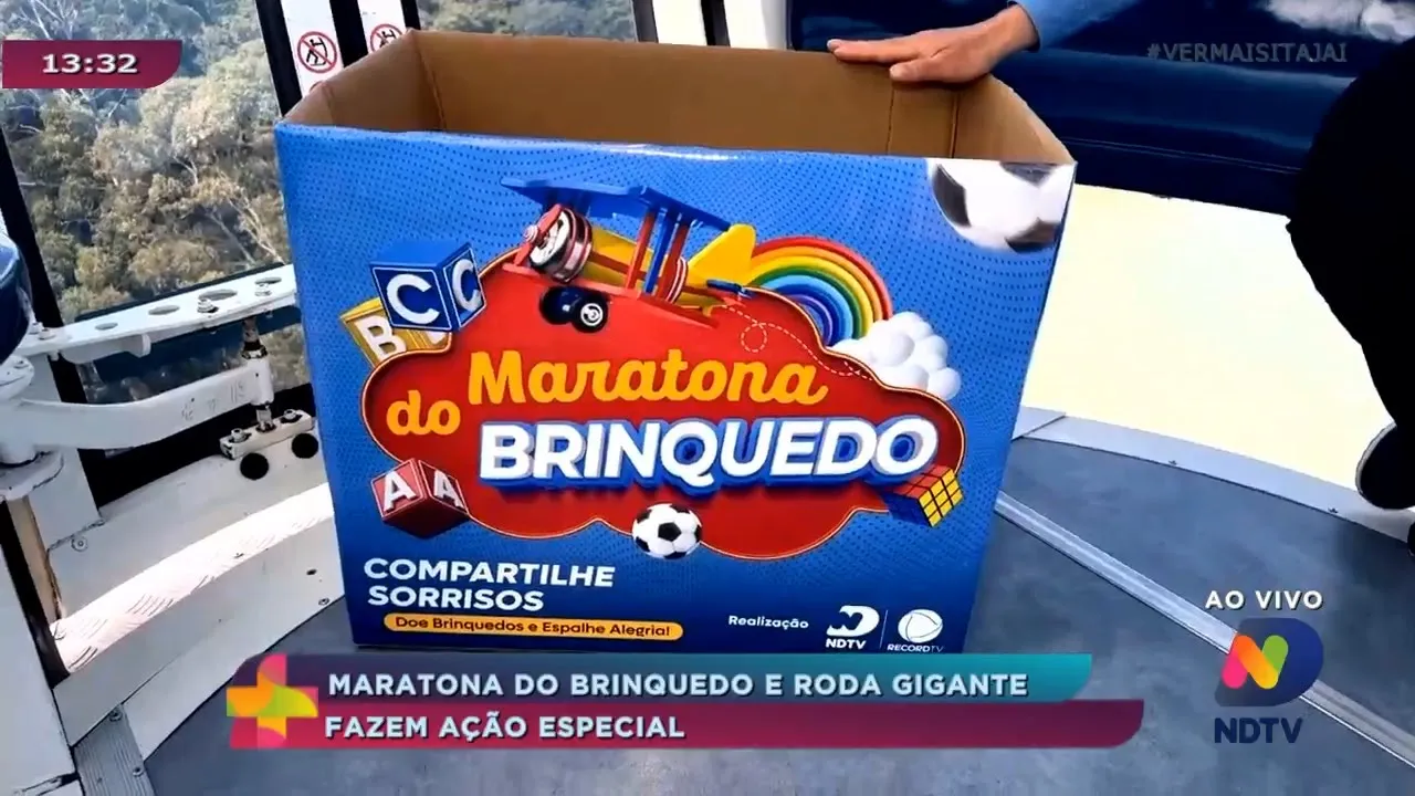Maratona do Brinquedo e roda gigante FG Big Wheel fazem ação especial