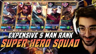 Download THE BOYS Complete Lineup in 5 Man Ranked | Mobile Legends MP3
