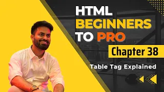 Chapter 38 Table Tag Colgroup and Table Styling Explained HTML Tutorial