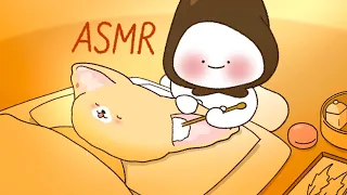 fennec foxs ear cleaning asmr animation 
