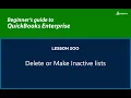 200 - Delete or Make inactive lists