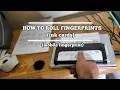 How to roll fingerprints ink card