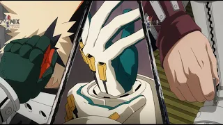 Dramatic changing into their hero costume