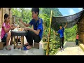 Download Lagu Two orphans make their own shade for bicycles and a place to sit and eat