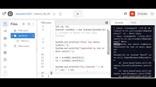 Object Oriented Programming using Java - Scanner object