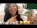 Taking a cannabis drug test from the dollar store