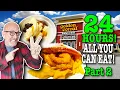 Eating at Golden Corral for 24 HOURS Stealth Camping Part 2