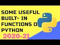 Some Useful Important Built-in Functions of Python programming language in Hindi 2020 for Beginners