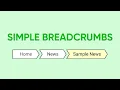 Simple Breadcrumbs using HTML CSS