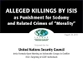 Download Lagu Alleged Killings By ISIS as Punishment for Sodomy and Related Crimes of “Morality”