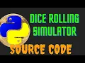 Dice Rolling Simulator in python Python Projects Fpr Beginners random module in python
