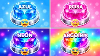 Elige un botón...! Edición 💙 Azul, 🩷 Rosa, 🌟Neón, 🌈 Arcoíris ¿Qué tan afortunado eres? Chiko Quiz