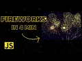 Fireworks Animation with Gravity - Pure JS