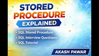 Stored Procedures Real-Time Use Cases SQL Interview Concept