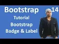 Bootstrap tutorial for beginners Badge and Label in Bootstrap