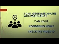 Automatically Generating XPATH