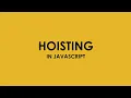 Variable and Function hoisting Execution context JavaScript interview questions