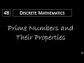 Discrete Math - 4 3 1 Prime Numbers and Their Properties