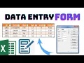 SUPER EASY Excel Data Entry Form NO VBA DATA Entry Form