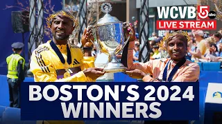 Celebrating Boston Marathon winners