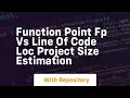 function point fp vs line of code loc project size estimation