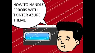 How to handle input errors in tkinter entry widgets with azure theme with Python