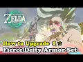 How to Upgrade Fierce Deity Armor Set Zelda Tears of the Kingdom 1 Star