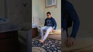 تمرينك جنب سريرك تمرينة الرجل 