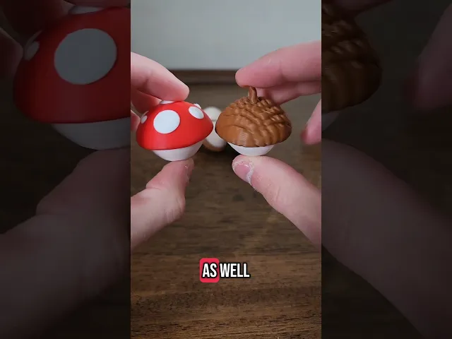 Mushroom and Acorn top spinners! video thumbnail