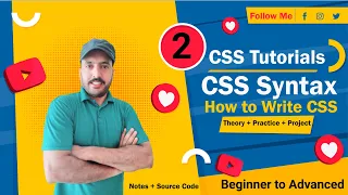 Lecture 2 CSS Syntax Explained CSS Tutorials for Beginners in Cubic Code 2024