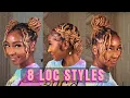 8 Quick Easy Loc Styles for Short Medium Length Fine Hair Thick Hair Friendly iamLindaElaine