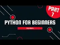 Part 7 Python for Beginners Constants and Variables
