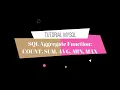 TUTORIAL MUDAH MYSQL PART 6 SQL AGGREGATE FUNCTION COUNT SUM AVG MIN MAX