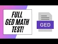 GED Math Practice TEST