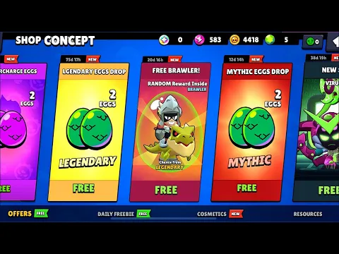 Download MP3 😍AMAZING NEW FREE GIFTS!🎁🎁🎁|Brawl Stars REWARDS 🍀