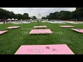 Transgender equality quilt unveiled on National Mall in Washington DC