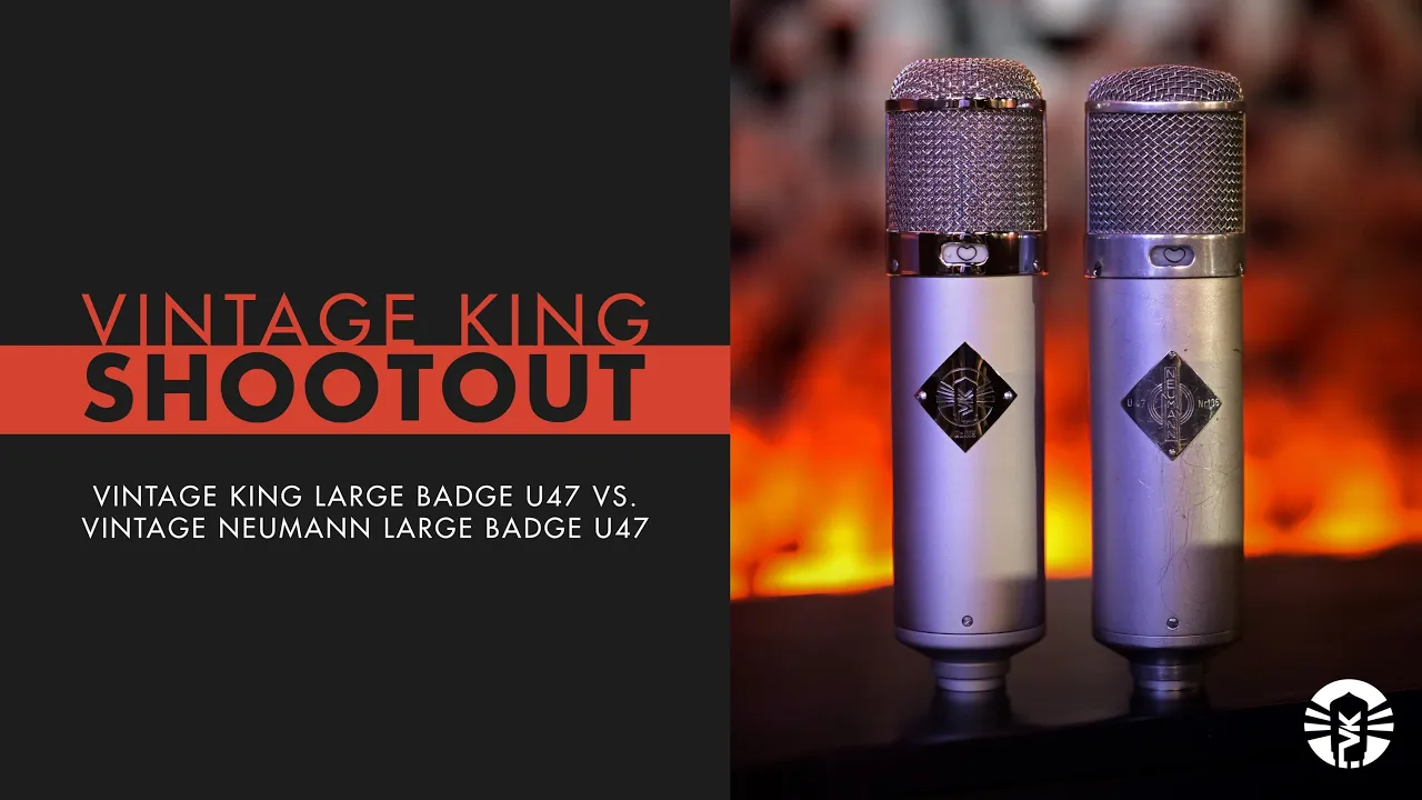 Vintage King Large Badge U47 Tube Condenser Microphone