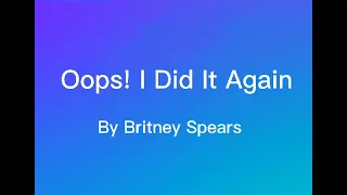 Download Oops! I Did It Again  audio     by Britney Spears MP3