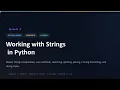 Python Series Basics To Advanced EP 9