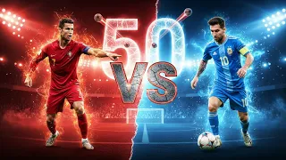 The Ultimate 50-Goal Challenge: Ronaldo vs Messi 🏆 (Who Is The GOAT?)