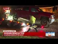 Manhunt underway after pursuit ends in crash