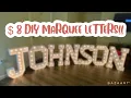 8 DIY MARQUEE LETTER LIGHTS party or wedding decorations idea easy
