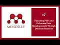 Mendeley Tutorial 7 of 16 Uploading PDFs and Referencing Data Simultaneously Through Databases