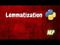 Lemmatization NLP Python