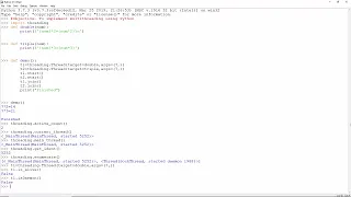 Python Multithreading Practical