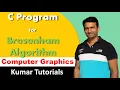 C Program for Bresenham Line Drawing Algorithm Computer Graphics Kumar Tutorials