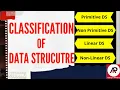 Classification of Data Structure Primitive Non Primitive in Detail