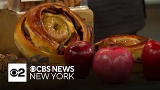 Rosh Hashanah sweet treats with apples and honey from Breads Bakery